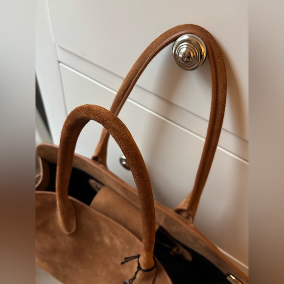 Claudia Firenze Suede Camel Bag NWT w/Shoulder Strap - Picture 11 of 17